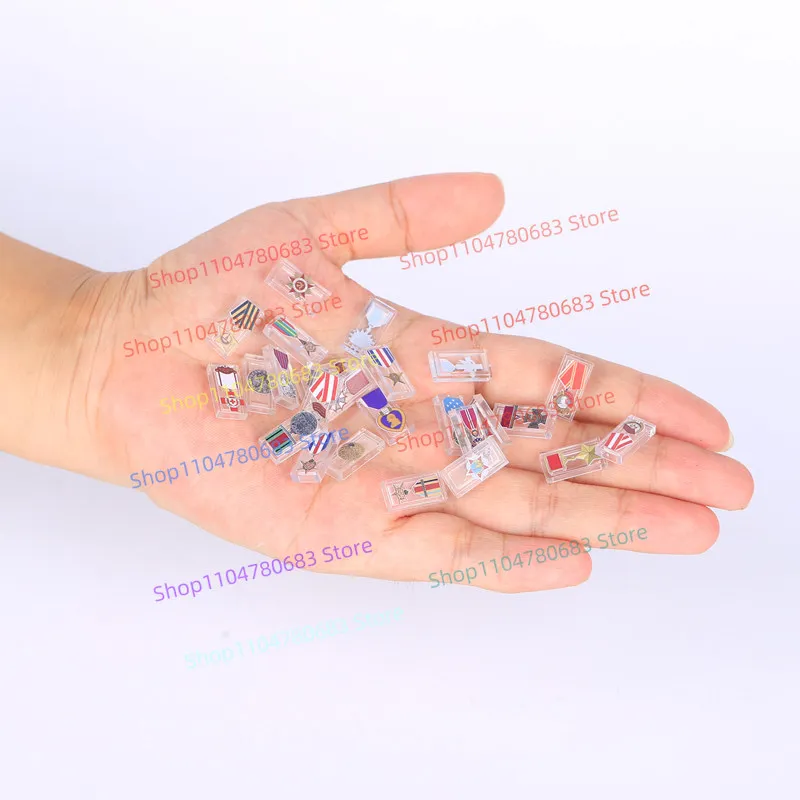 ตัวต่อ MOC อุปกรณ์เสริมฟิกเกอร์จิ๋ว รุ่นเหรียญตราวีรชนสงครามโลกครั้งที่สอง ของสะสม ของเล่นการ์ตูนอนิเมะ ของขวัญ