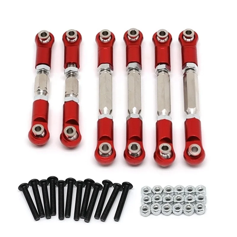 

KKZ-металлические регулируемые рулевые тяги, фаркоп, набор рычагов для пальцев ног для 1/10 Arrma Senton Granite 4X4 MEGA 550, обновленные детали, 1