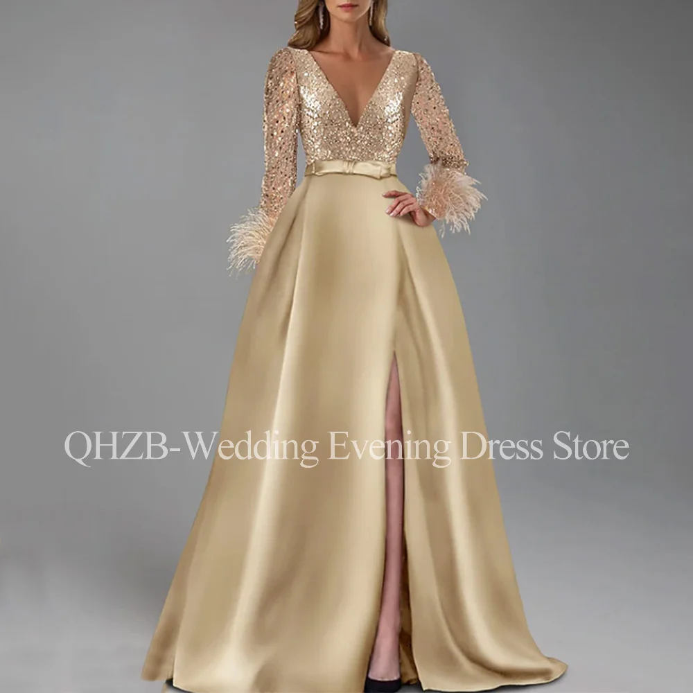 

Customized Elegant Long Evening Dresses for Special Occasions Floor-Length Sweep Train Women Prom Party Gala Gowns 2026