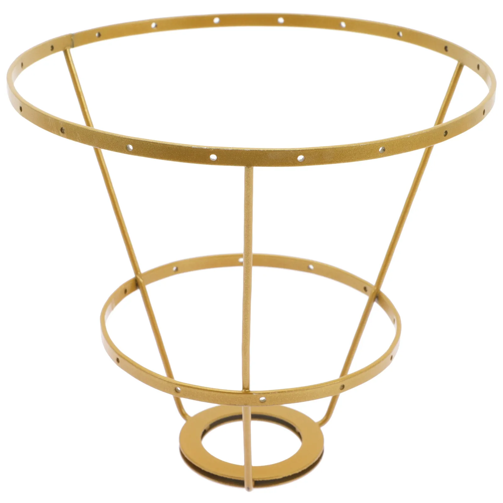 

Кольцевой держатель для абажура, двухслойный металлический каркас, для самостоятельной сборки, для настольных ламп, люстр, винтажный проволочный чехол для лампы