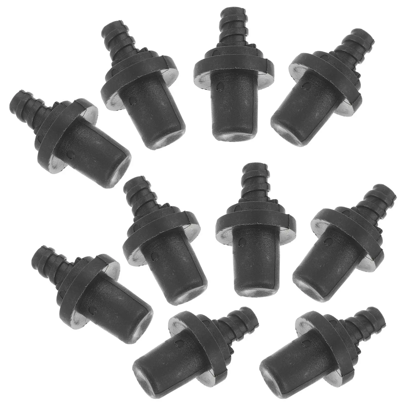 

10 шт. соединительных насадок для ершика для унитаза, многоразовые пластиковые резьбовые адаптеры, сменные наконечники для надежного и стабильного соединения ершика для унитаза