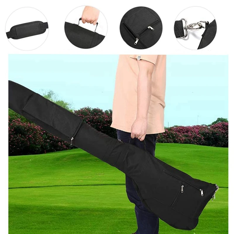 3X Golf Foldable Bag-Driving Range Mini Training Practice Golf Bag Travel Case