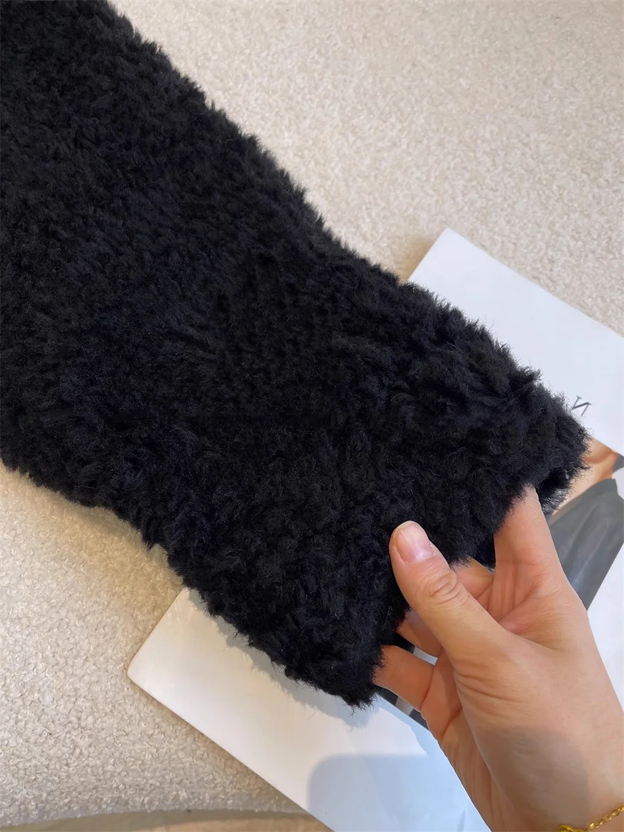 Design coreano Senso Colore Sang Pelliccia con cappuccio Jaet Uomo Donna Autunno Inverno Faionable Allentato Falso in due pezzi Top Cappotto da donna