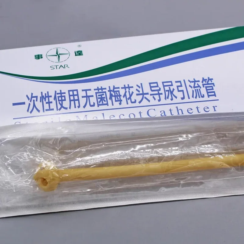 Shida medical disposable sterile plum blossom head catheterization drainage tube 4 holes mushroom head