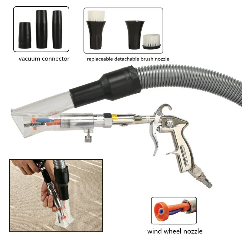 2in1 High Pressure Air Powered Car Wash Gun for Car Cleaning Machine Dust Blower for Vehicle Detailing and Dry Wash Equipment