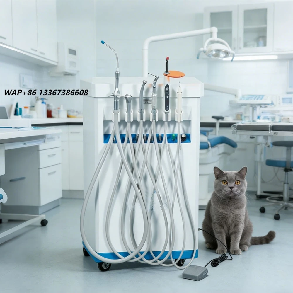 ⚠ AT compact veterinary treatment machine with high-speed mobile phone for oral care, veterinary medical equipment