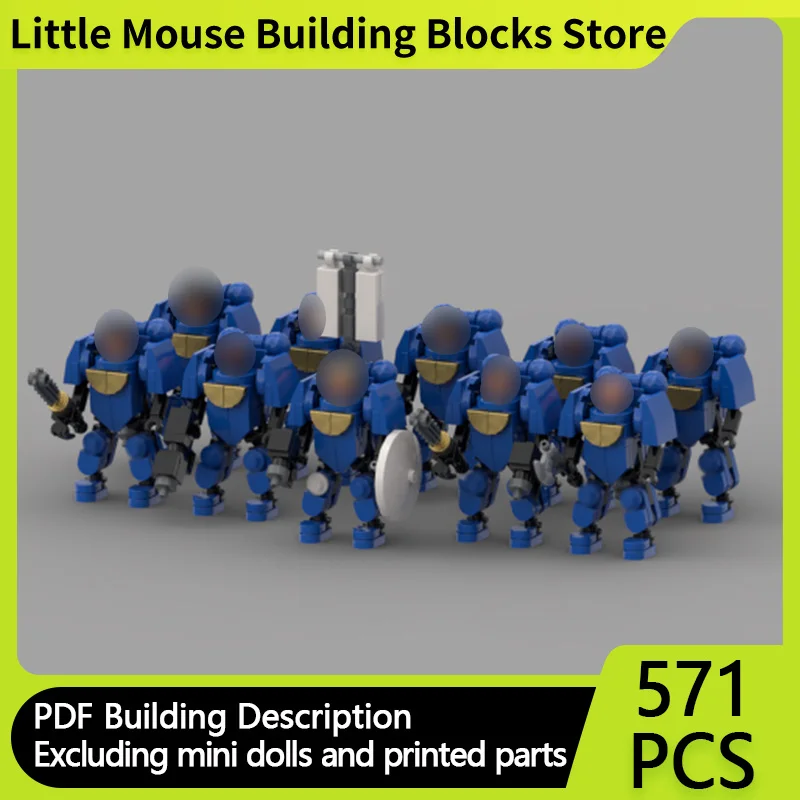 

Popular Games 40K Model Building Moc Bricks Hammer Battle Mech Collection Technology Blocks Gift Modular Christmas Toys DIY Sets