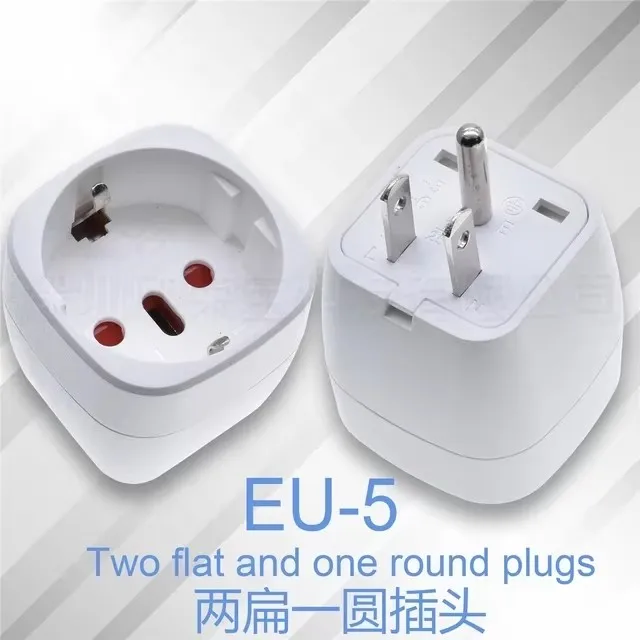 Europe Italy Switzerland EU to AU plug adpater 2 Oblique pins AU socket conversion adapter for New Zealand Australia Netherlands