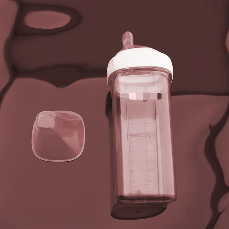 Collar and Transparent Cover Seamlessly Convert a Storage Container to a Feeding Bottle Compatible with Hegen Bottles P31B