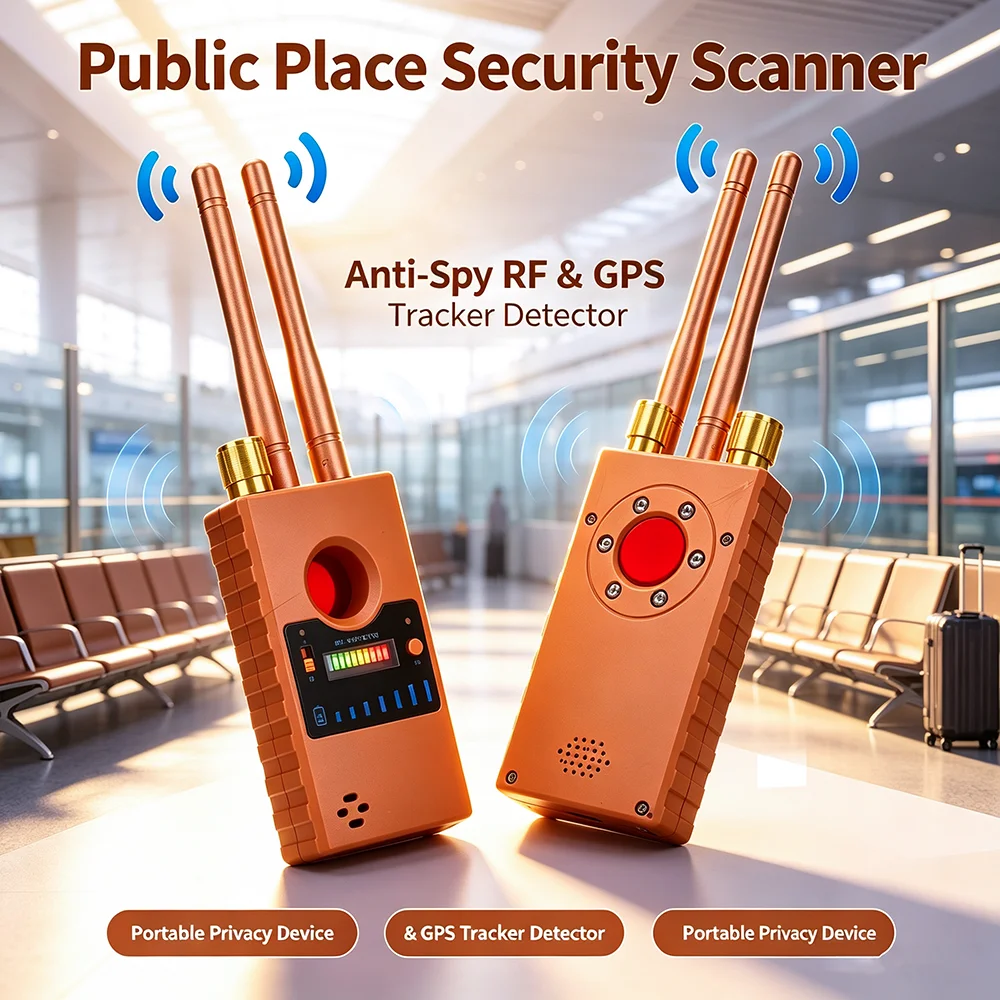 

Portable Anti Spy Wireless RF Signal Detectors, GSM Audio Bug Finders, GPS Trackers, Hidden Camera Scanners, WiFi Device