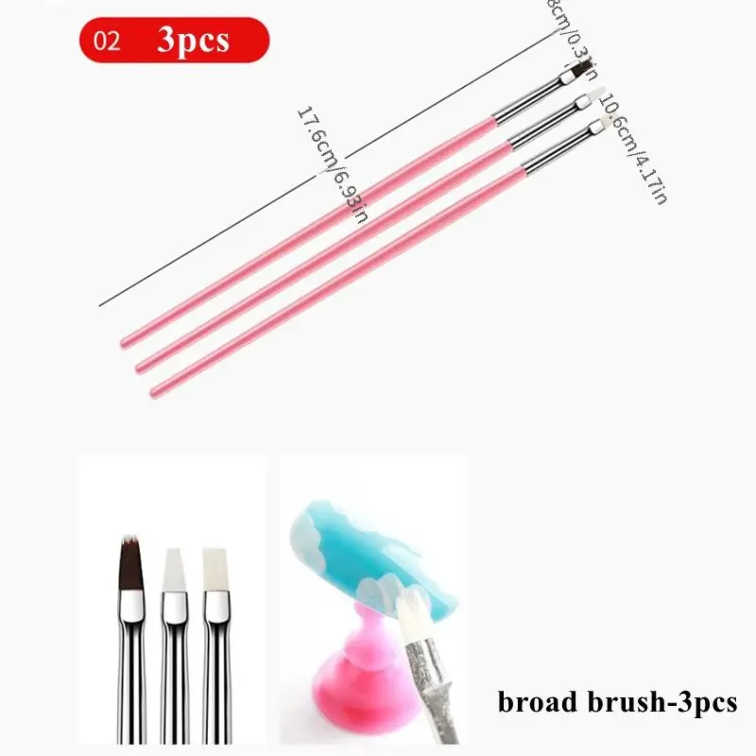 Exquisite and creative, this stunning and unique full set of 15 pcs basic nail gel paint brushes is perfect for achieving intric