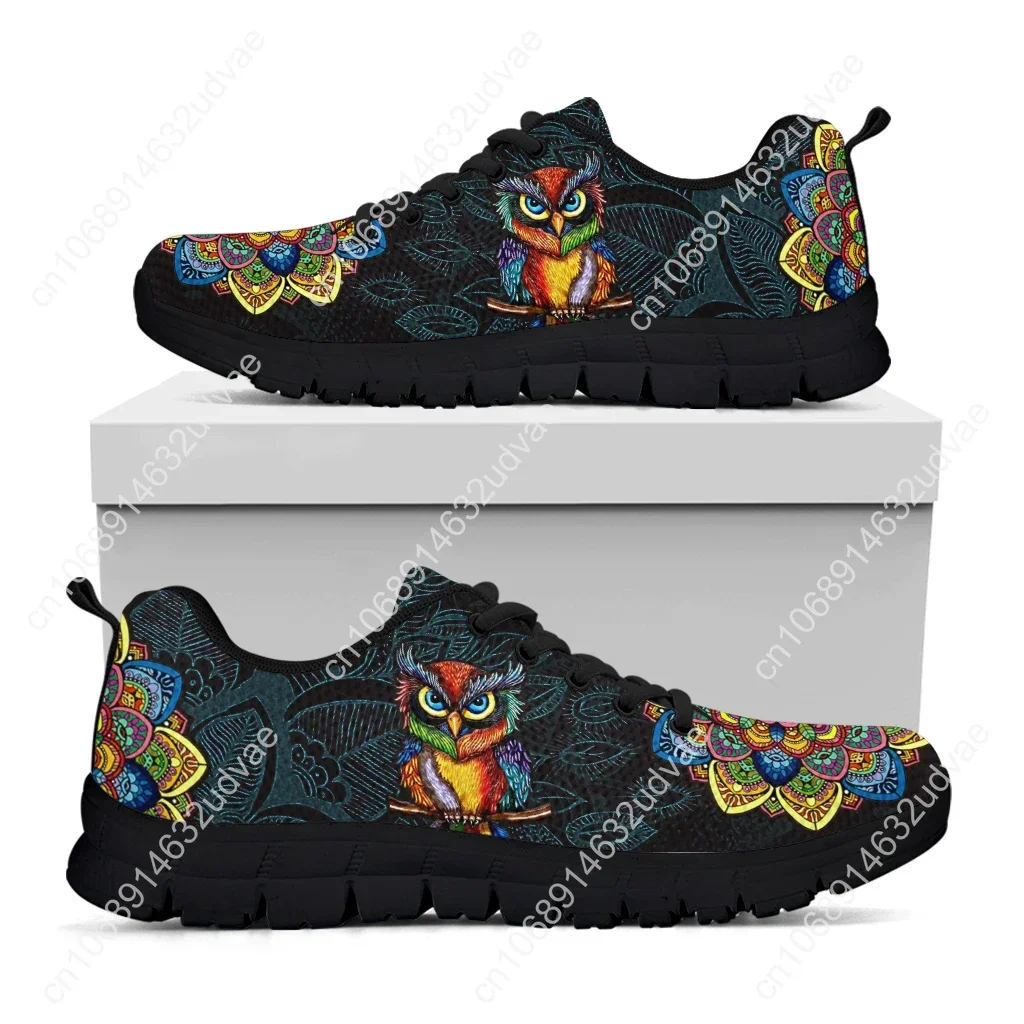 Mandala Owl Design Brand Fashion Sneakers Comfortable Summer Breathable Shoes Walking Shoes/Basketball Shoes