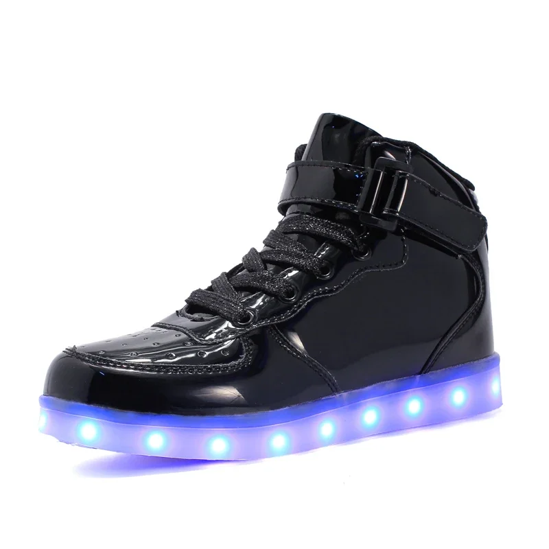 USB Charger Light Up Kids Shoes Size 25-46 Boys Girls Luminous Sneakers