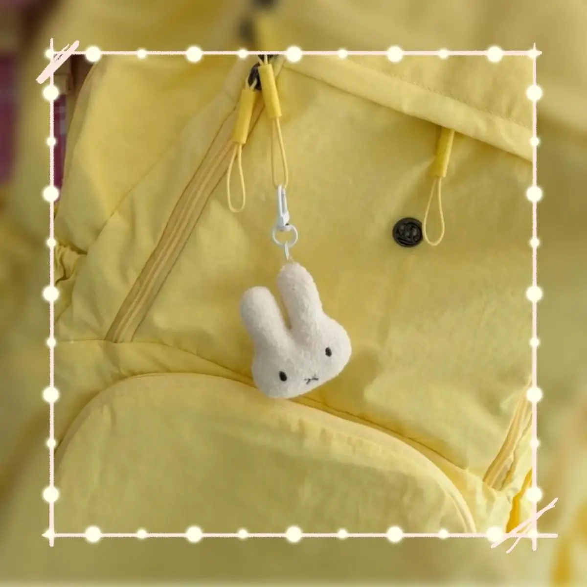 2025 nouveau Style Miffy Kawaii dessin animé en peluche pendentif mignon lapin Anime jouet porte-clés doux sac à dos charme cadeau pour les amis
