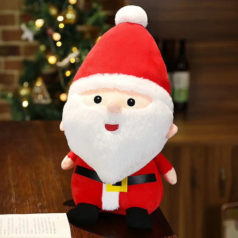 2023 Christmas Stuffed Plush Dog Toy Newest Lovely Santa Snowman Reindeer Furry Doll Christmas Kids Gift Stuffed Toys