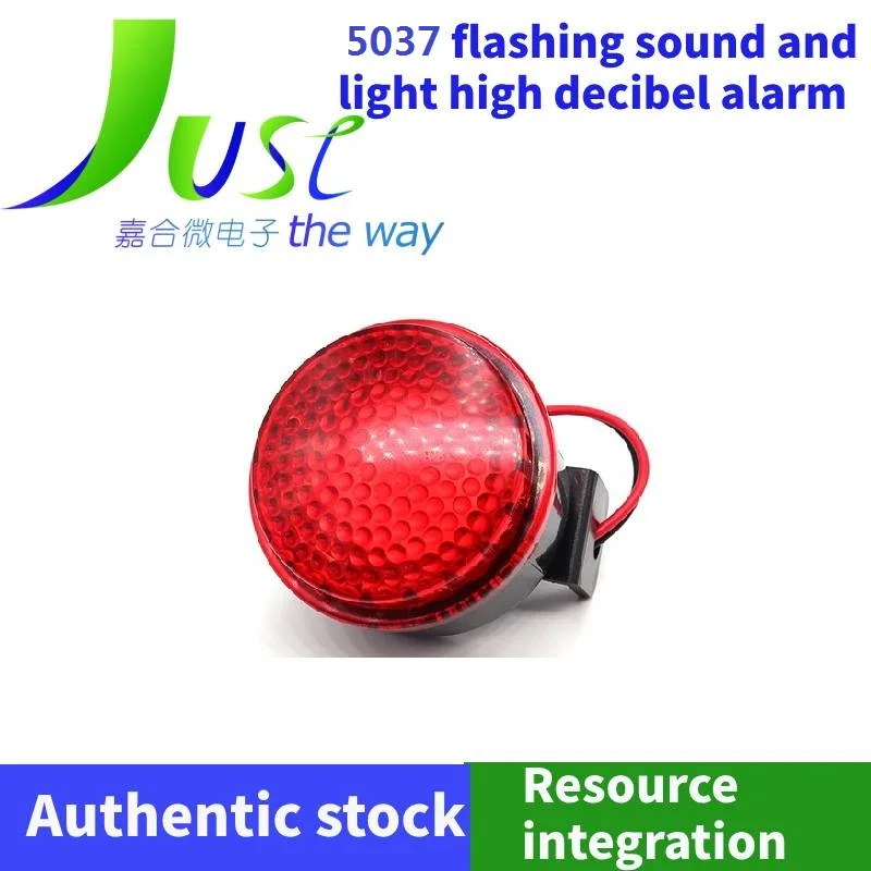 5037-24 flashing sound and light high decibel alarm buzzer 911/alarm sound 120DB 3v-24V Fire/alarm/six tones