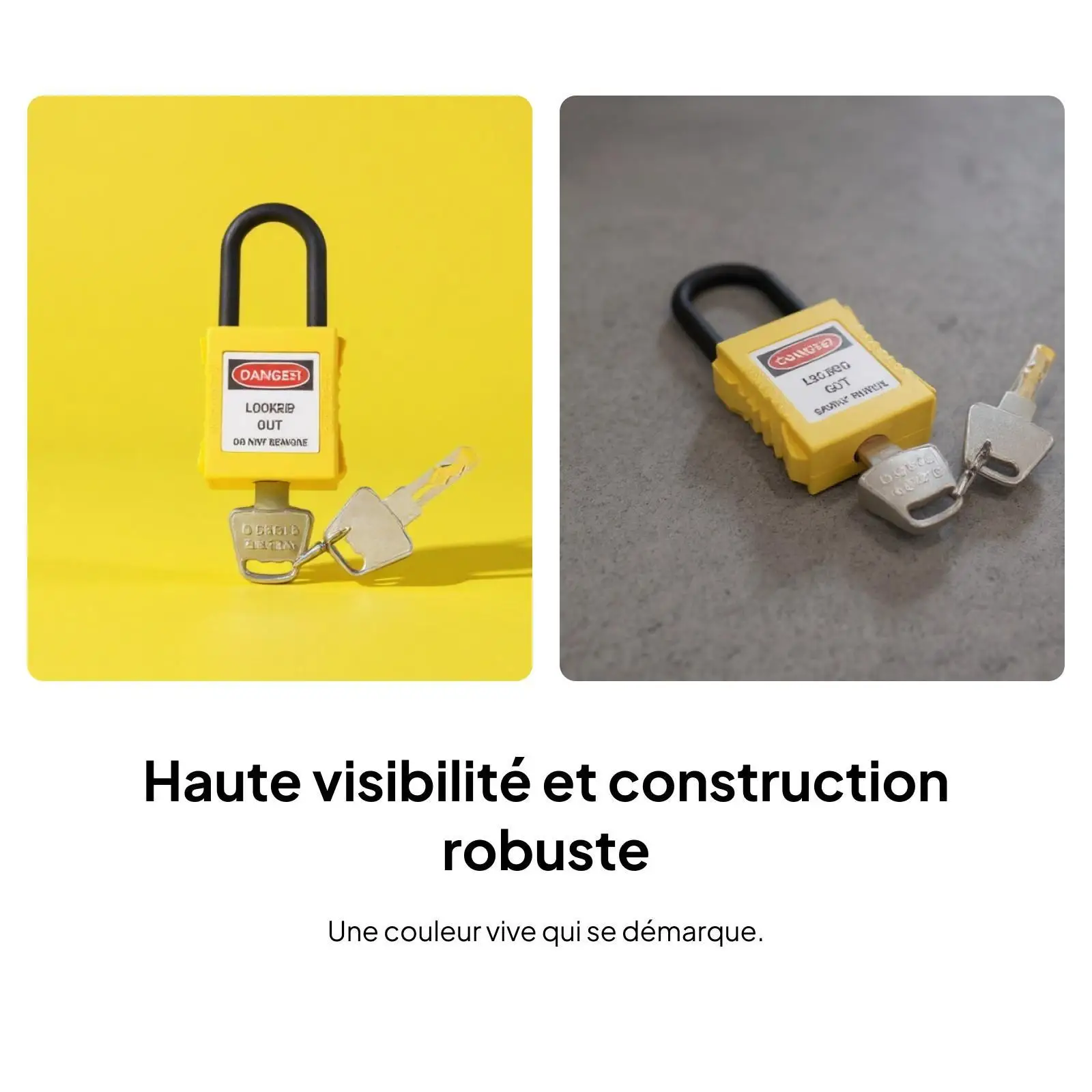 Safety Lockout Padlock Writable Label Combination Lock Security Padlock with Key for Transportation Devices