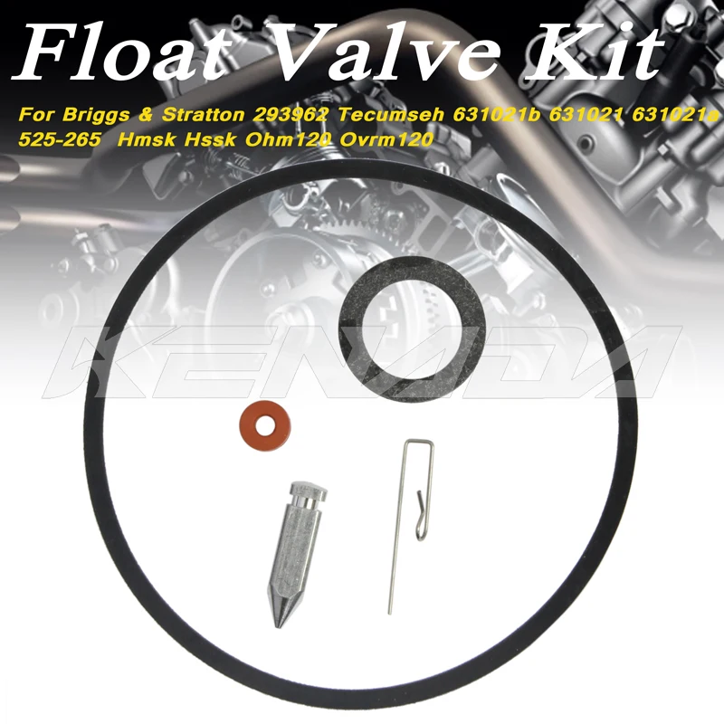 For Briggs & Stratton 293962 Tecumseh: 631021b 631021 631021a  525-265 Float Valve Kit Hmsk Hssk Ohm120 Ovrm120 Float Valve Kit