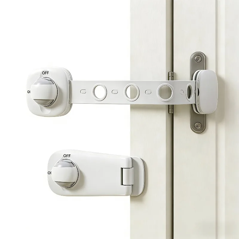 Child Safety Locks Drawer Protectors Baby Finger-Safe Invisible Locks Multi-Functional French Door Wardrobe Locks Home Products