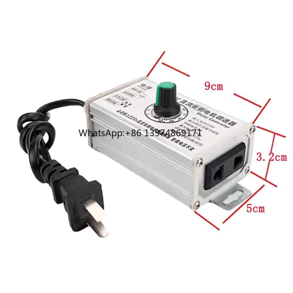 220V DC Brush Motor Governor Input AC220V Output DC10-220V Adjustable Motor Speed Regulator 4000W High Power Speed Controller