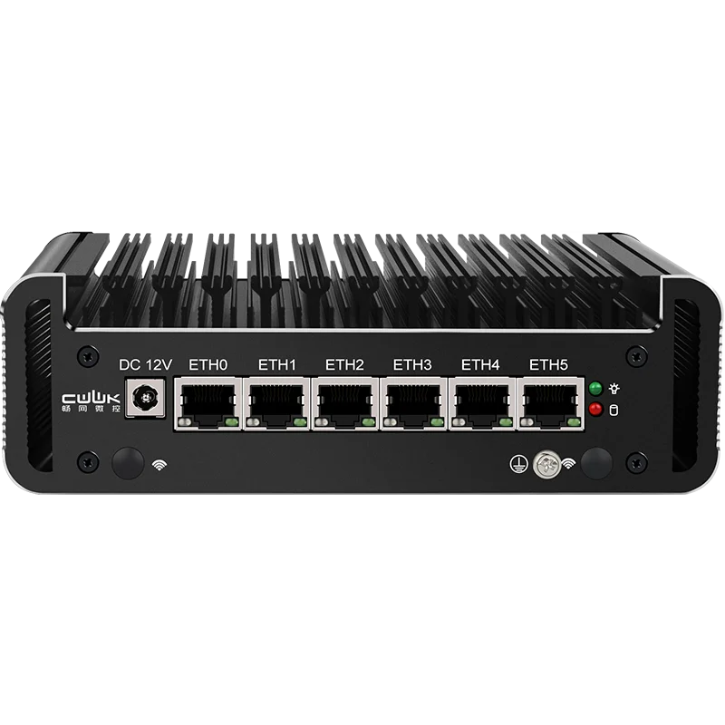 

N5105/N6005 Soft Routing Six Network Port i226 Network Card DDR4 Dual Memory /M.2 NVMe Solid State /4 USB/RS232 Serial Port