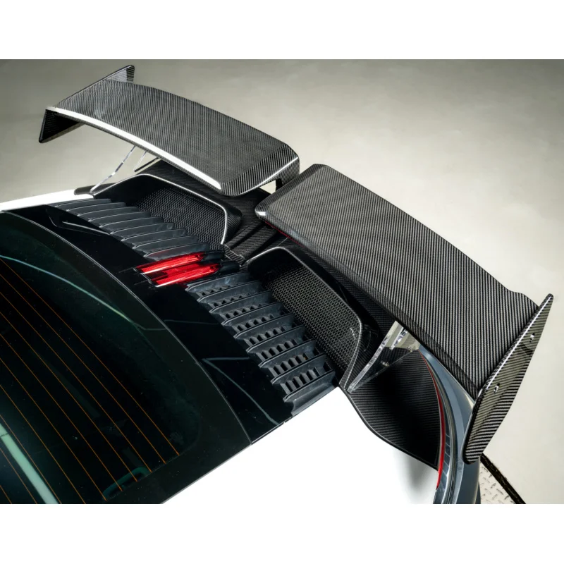 High Quality TKT Style Carbon Fiber Ducktail Rear Spoiler Rear Bumper Wing Exterior Upgrade Parts Fit For Porsche Carrera 992 Ba
