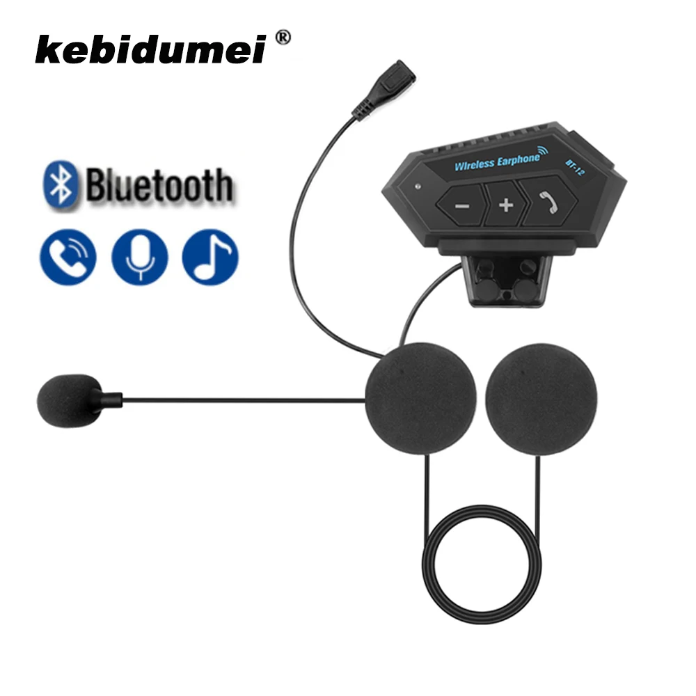 

Bluetooth Motorcycle Helmet Headset Wireless Stereo MP3 Music Player Speaker Hands-free call Kit Waterproof Earphone Soft Mic