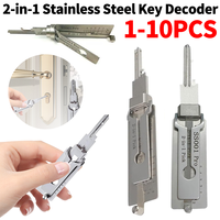 2-in-1 SS001 Key Decoder Available Hook Tool  Pickup Hand Stainless Steel Precision Tools O-ring Pickup Maintenance Repair Kits﻿