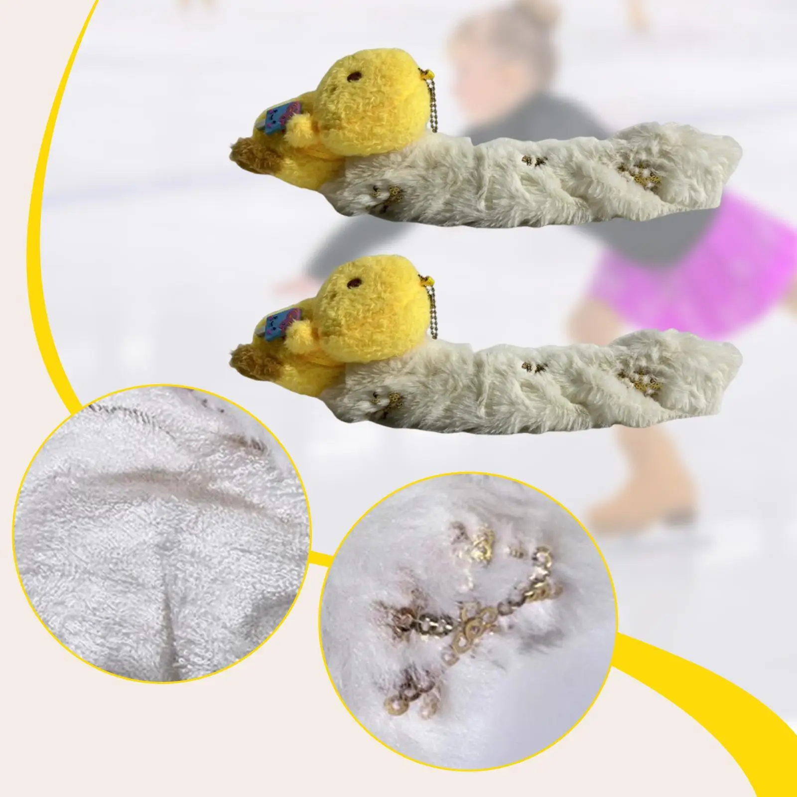 Plüsch Ente Puppe Schlittschuh Klinge Abdeckungen Schützende Eislaufen Klinge Abdeckungen Winter Skate Wachen für Sport Hockey Figur Ausrüstung Eis