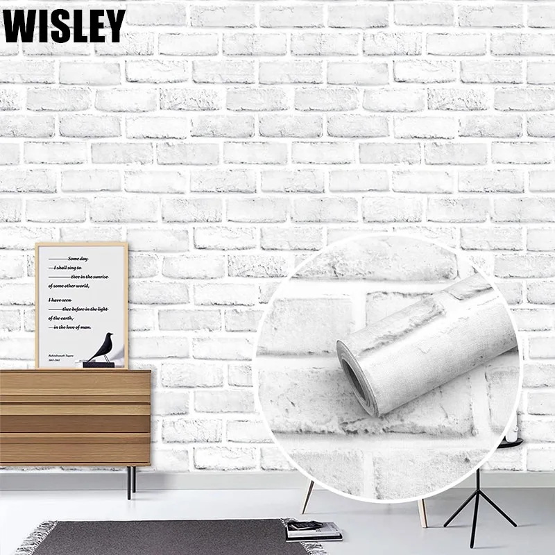 

Vintage Brick Pattern Peel and Stick Wallpaper Self-Adhesive Wallpaper for Wall Decoration Cabinet Bookcase Furniture Decoration