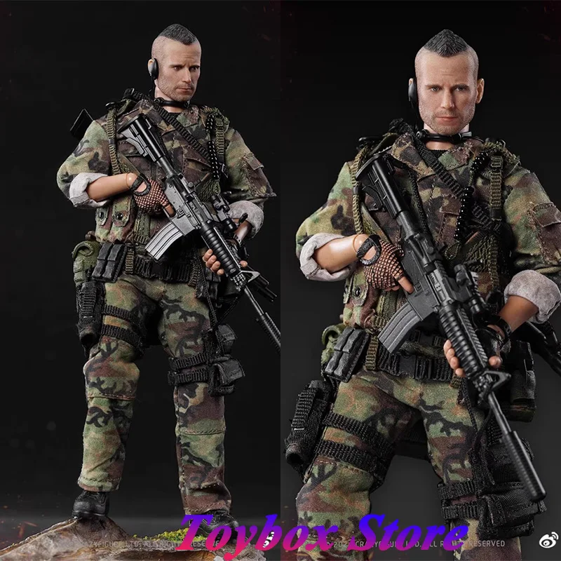 

CFTOYS LW020 1/12 подвижная камуфляжная ткань военный солдат печать Специальная штурмовая команда-топ спецназ 6 дюймов полный комплект экшн-фигурки