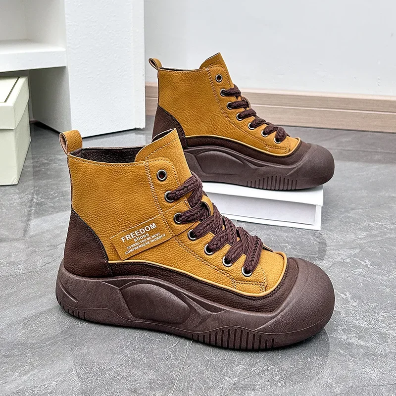 Boot Women Casual Sports Fashion Autumn Sneakers Woman Comfort Round Toe Flats Safety Bottines Footwear Botas De Mujer