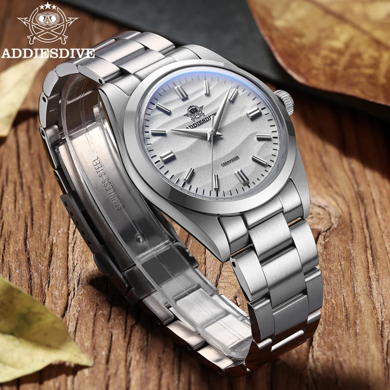 

ADDIESDIVE Watch Women's Wristwatch Brand High Quality Luxury Quartz Watch Domed Glass 100m Waterproof Stainless Steel Watches