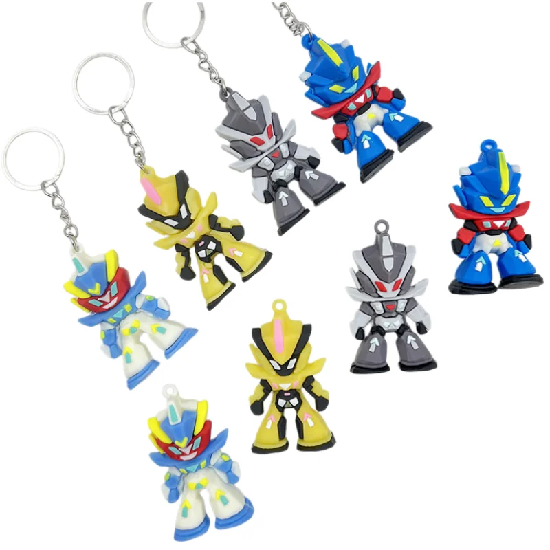 Gundam Silicone Keychain, Mini Mobile Suit Anime Figure Keyring, Durable Soft Rubber Keychain, Suitable for Cars, Backpacks, Bags, Is a Collectible Gift for Gundam Fans, Children, Boys, Men, Teenagers, and Adults view 3