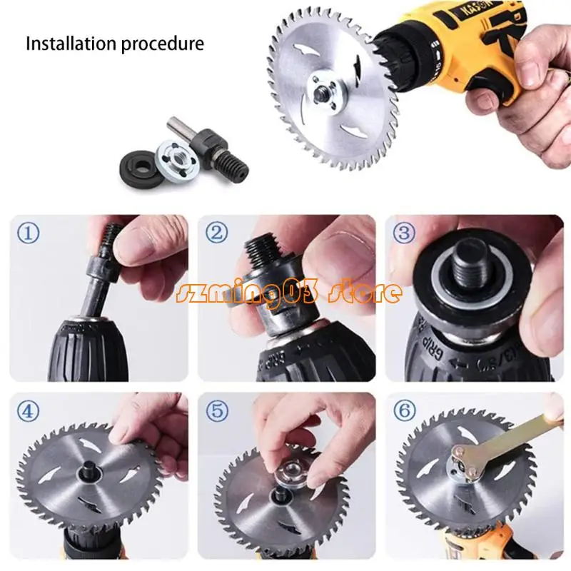 

H9EC 10Pcs Electric Drill Conversion Angled Grinder Connecting Rod for Cutting Disc Polishing Wheel Metals Handle Holder