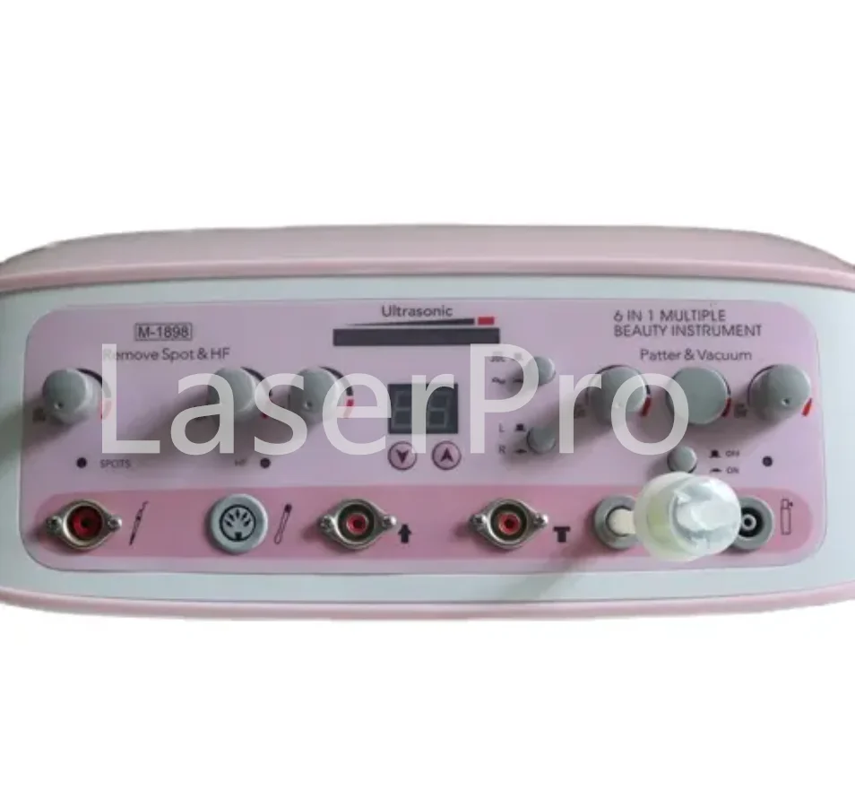 Instrument de beauté du visage Portable 6 en 1, Spray galvanique, aspiration sous vide, élimination des points noirs, équipement avancé de soins de la peau