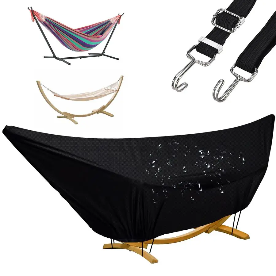 

Водонепроницаемый чехол для уличного гамака 1314FT с молнией и эластичными веревками, с ветрозащитным эффектом, из прочной ткани 420D