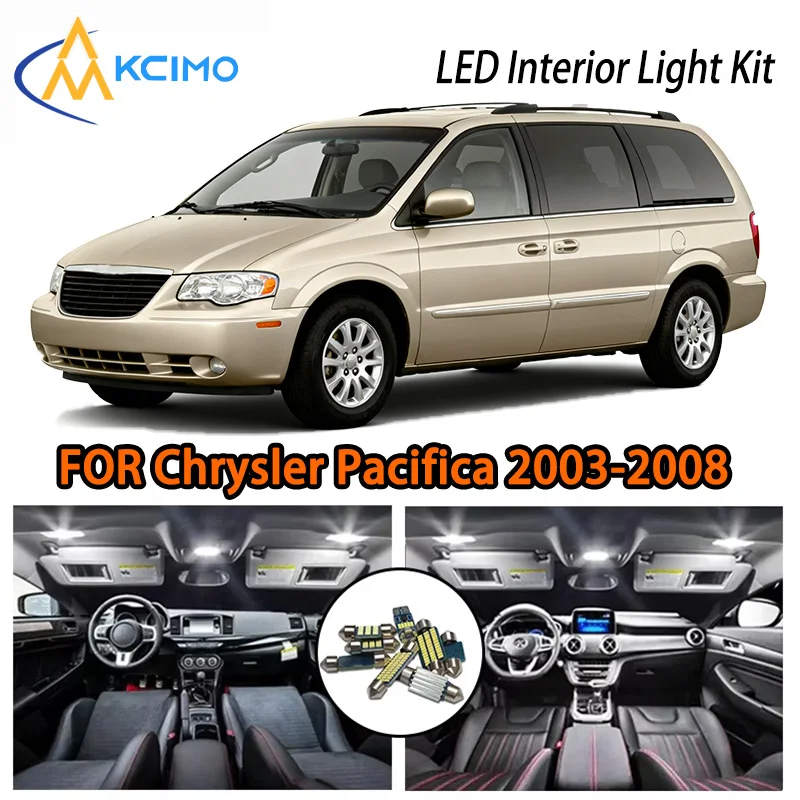 KCIMO Per Chrysler Pacifica 2003-2008 Luci LED per interni auto, 2 colori, alta qualità, cabina spaziosa