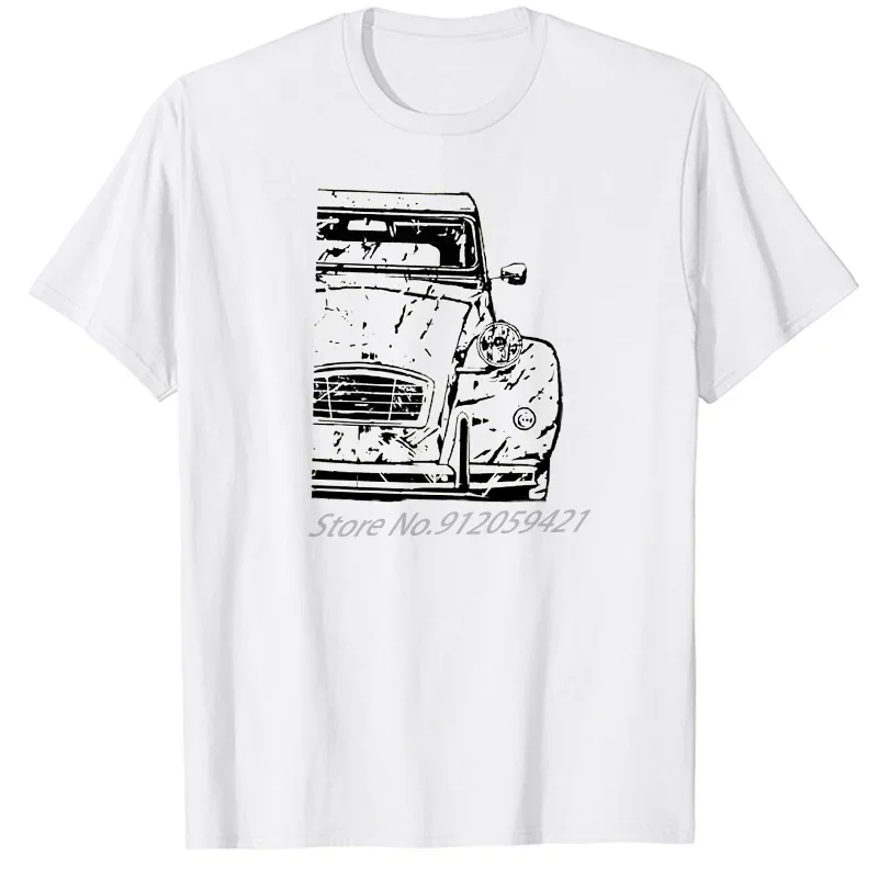 Classic Graphic T Shirts 2Cv Oversize t-shirts Fashion Short Sleeve t-shirts O-neck T-shirt Summer Harajuku Men's Clothing