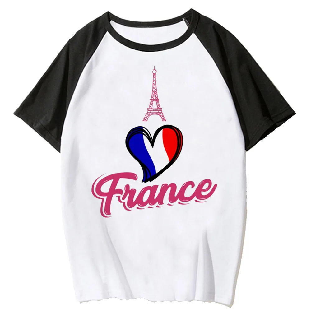 France t-shirts women comic streetwear funny t shirt female Japanese funny clothing