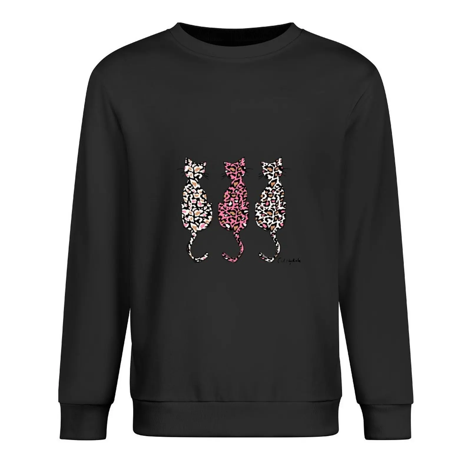 

3 Little Cats Pullover korean style clothes mens designer clothes tracksuit men men clothing sweatshirts for men