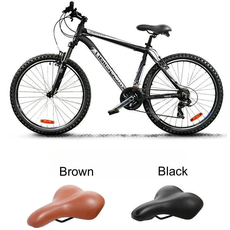 ZHIQIU Comfortable Bicycle Saddle City or Road Bikes Seat Replacement with Wide Cushion for Men & Women