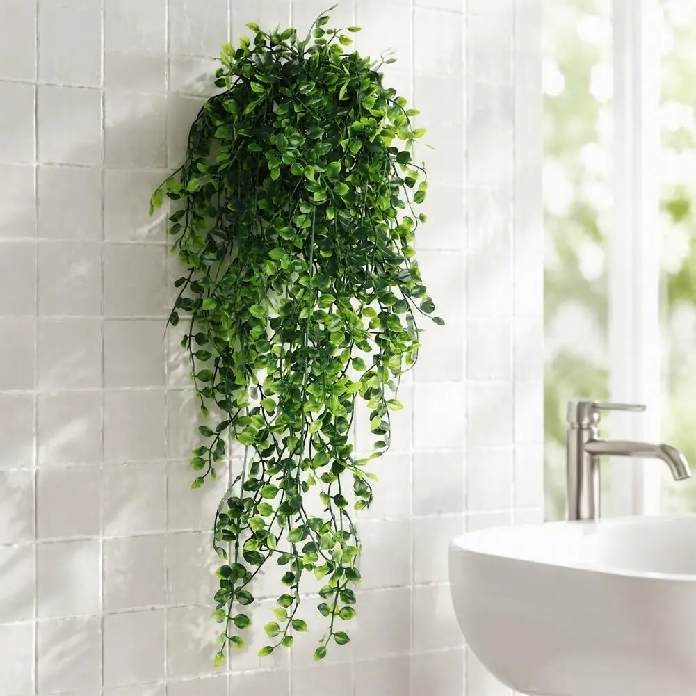 Fake Monstera Leaf Vines Wall Hanging Artificial Plants Artificial Hanging Plants for Wall Decor Realistic Greenery for Indoor