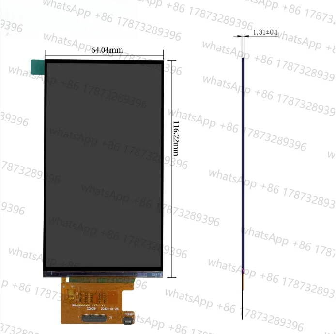 5-inch 1080 X 1920 LCD-TFT Liquid Crystal Display with MIPI Interface, Handheld Terminal Screen, Engineering Treasure Display