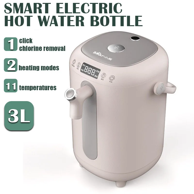 New 2024 Electric thermos kettle stainless steel smart child lock insulation electric kettle 3L constant temperature