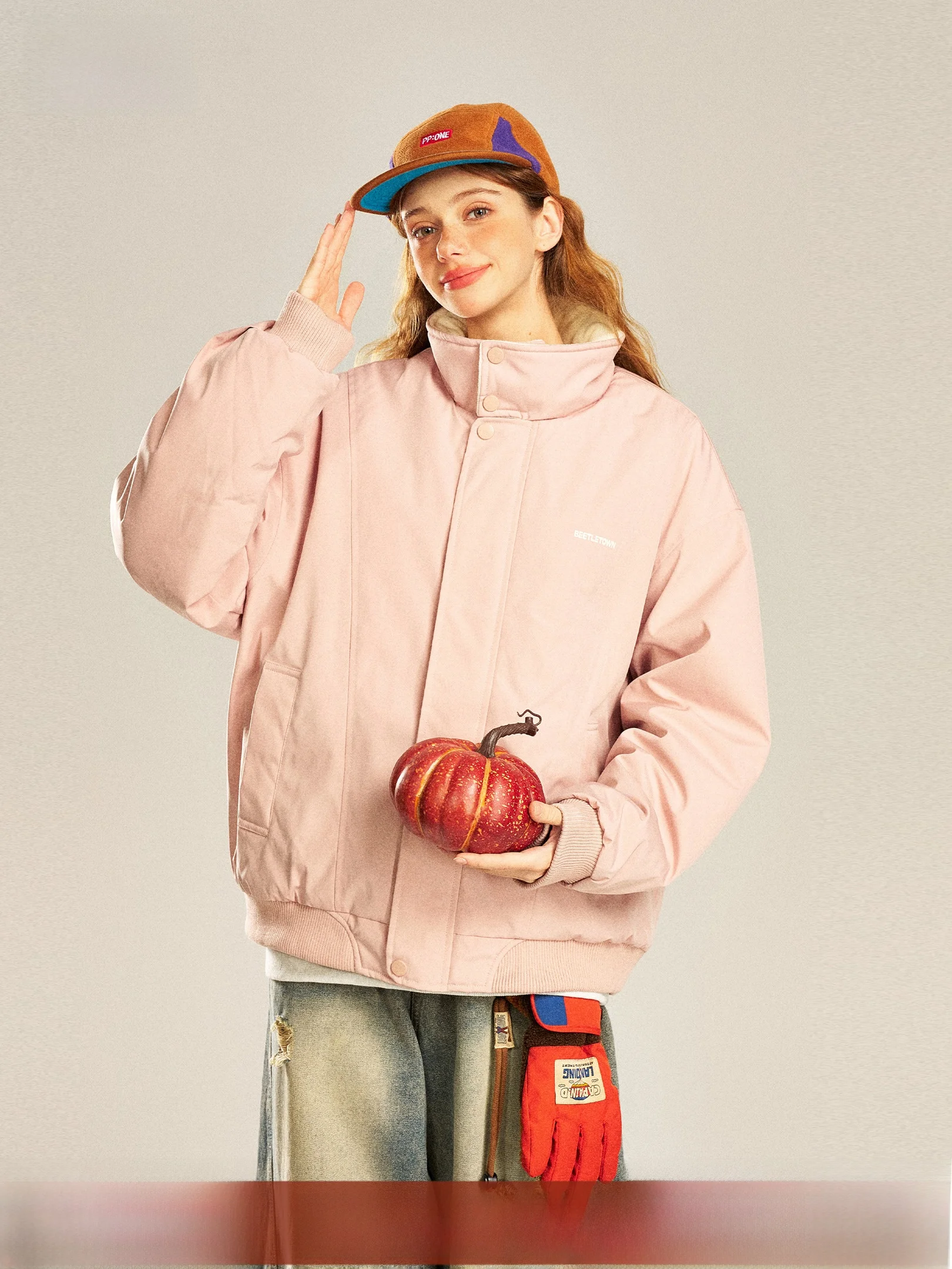 

Женский хлопковый джет Beetle Town Thiened, повседневный теплый ветрозащитный топ для осенне-зимних пар, одинаковая верхняя одежда