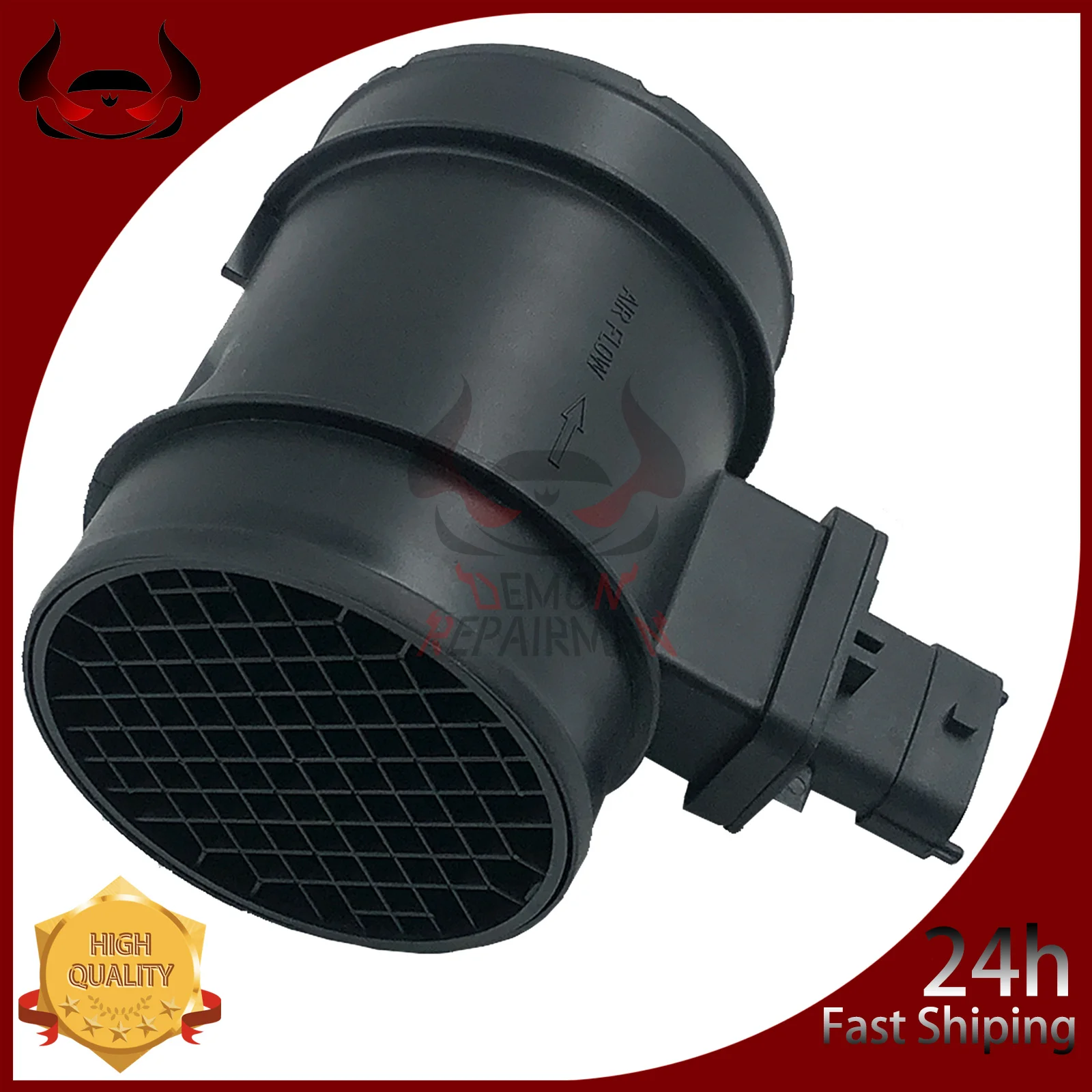 0281006055 Mass Air Flow Sensor Compatible With Alfa Romeo 159 Spider 2L Suzuki SX4 Opel Fiat Jeep Citroen Peugeot 0281006054