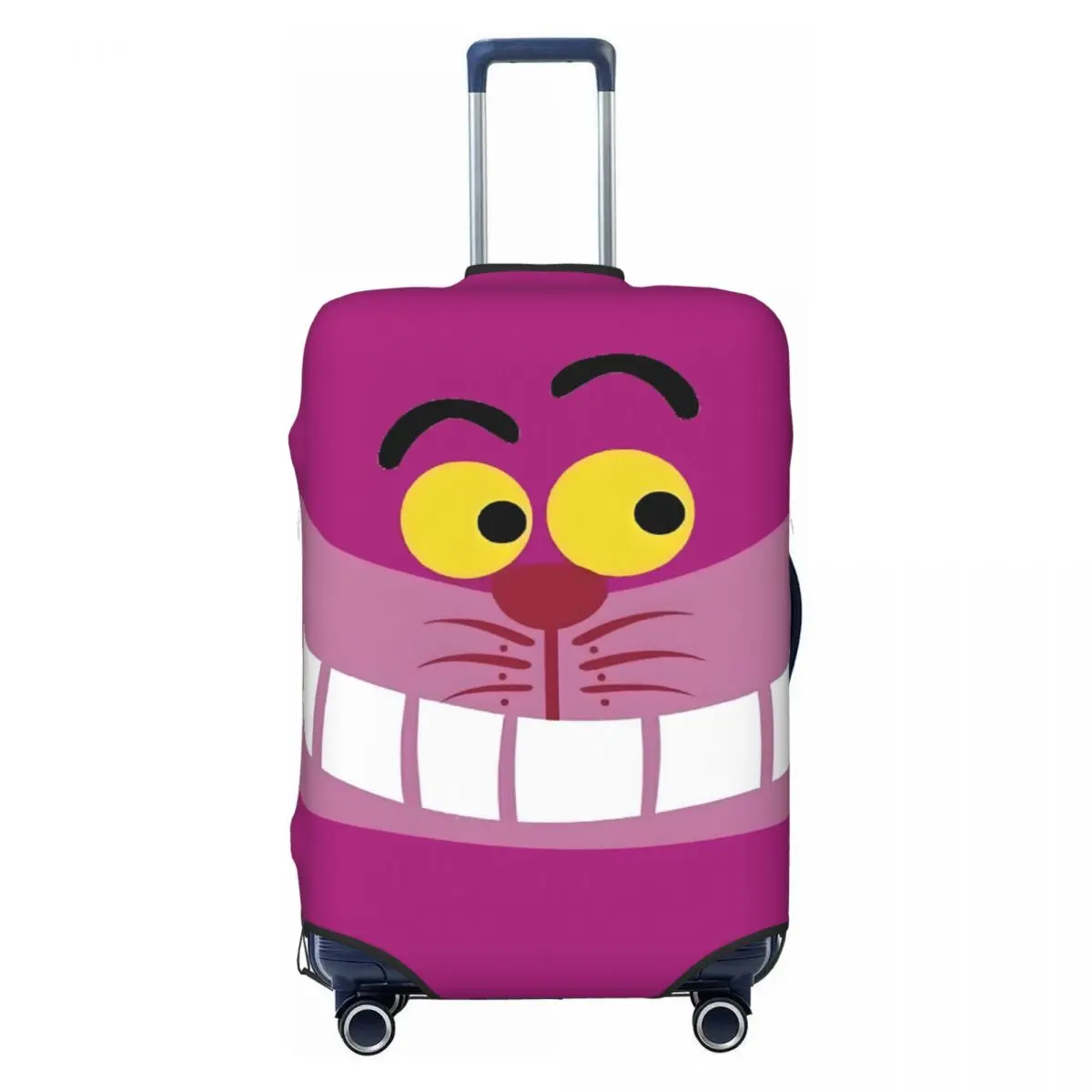 

Custom Smiling Cheshire Cat Luggage Cover Funny Cartoon Animal Suitcase Protector Covers Suit For 18-32 inch