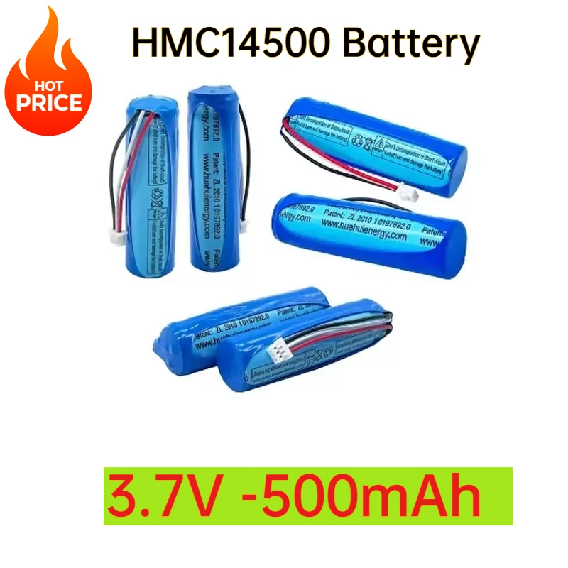 

HMC14500 Battery 3.7V 500mAh Li-ion Battery for 70mai Smart Dash Cam Pro A550 A550S A800 Midrive D02 Replacement Battery 3-wire