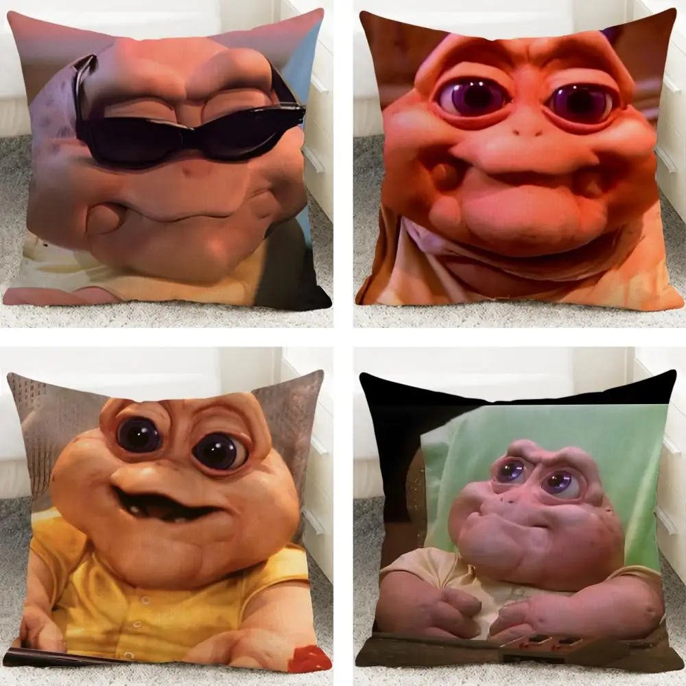 Funda de cojín de la serie de televisión The Dinosaurs Baby Sinclair, fundas de cojín de lino Natural, funda de almohada transpirable para decoración de sofá y dormitorio